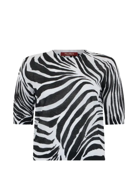 Max Mara zebra-print top White 2616361052600
