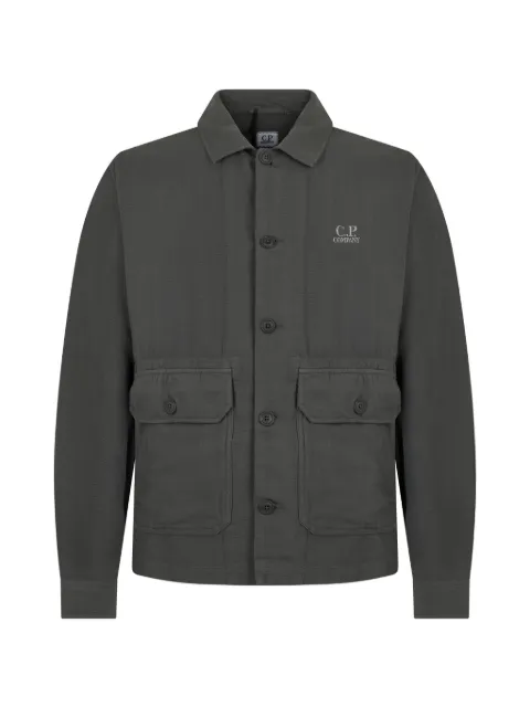 C.P. Company flap-pocket button overshirt Grey 20CMOS228A006501G921