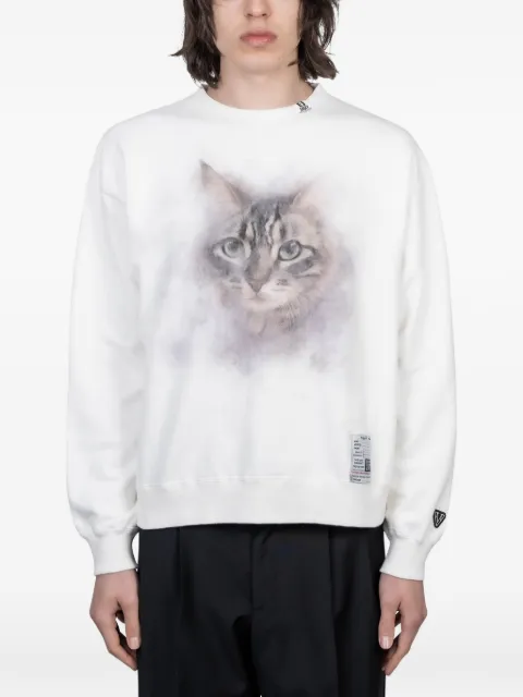Maison MIHARA YASUHIRO cat-print sweatshirt White K16PO752