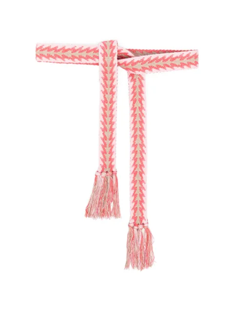 Pierre-Louis Mascia tassel patterned belt Pink PLMNASTR02CI1A