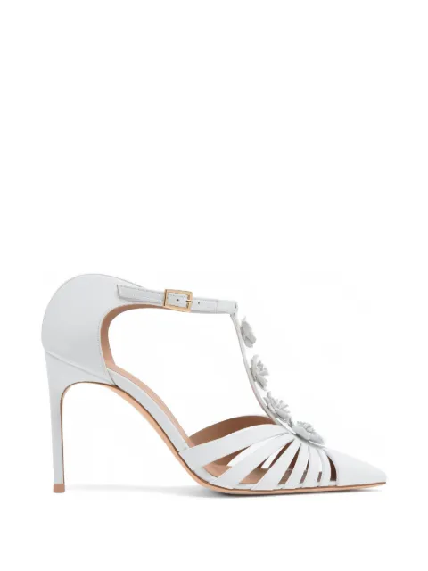 Malone Souliers Jennifer floral-detail sandals White JENNIFER907