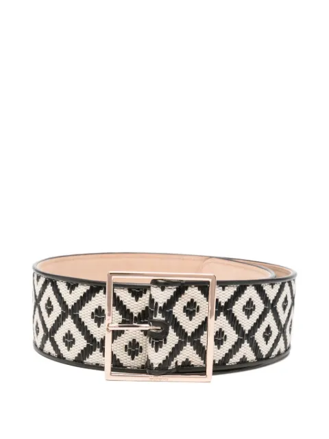 Max Mara geometric-buckle belt Black 2614501022600