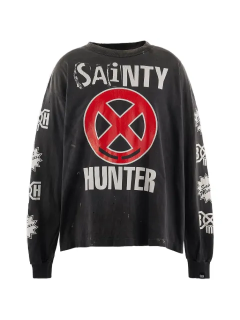 SAINT MXXXXXX × BOUNTY HUNTER Sainty Hunter long-sleeve T-shirt Black SMMK80000C31