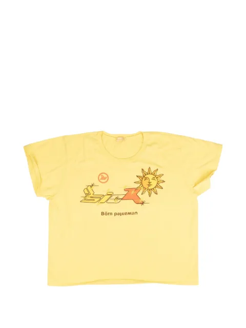 Sicko Unwanted Sunshine printed T-shirt Yellow 90SK1017