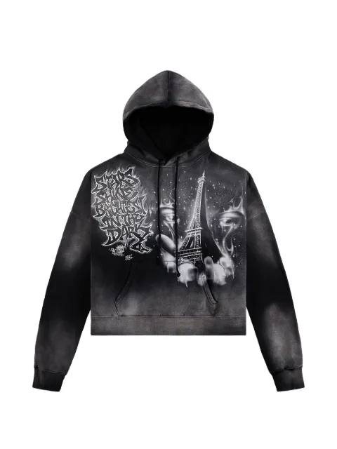 HELLSTAR Eiffel tower hoodie Grey HSR233