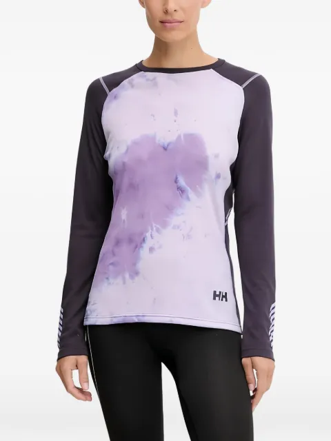 Helly Hansen tie dye long-sleeve base layer Purple 49393