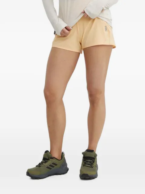 Helly Hansen logo-print high-waisted short shorts Yellow 48551