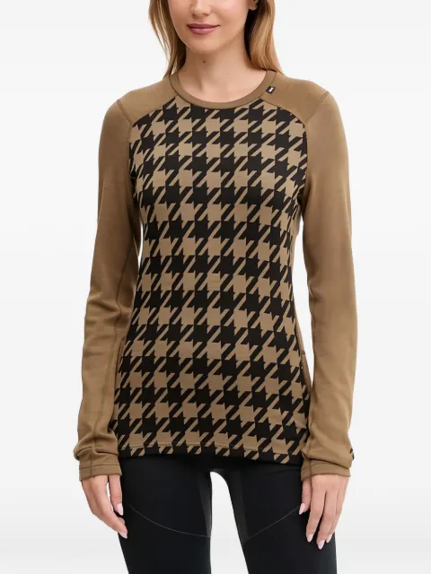 Helly Hansen Lifa houndstooth-pattern base layer Brown 49379