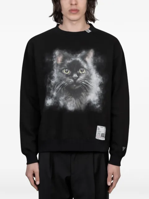 Maison MIHARA YASUHIRO cat-print sweatshirt Black K16PO752