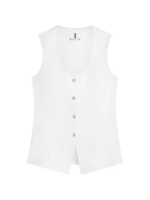 Tommy Hilfiger buttoned waistcoat White WW0WW49765YCF