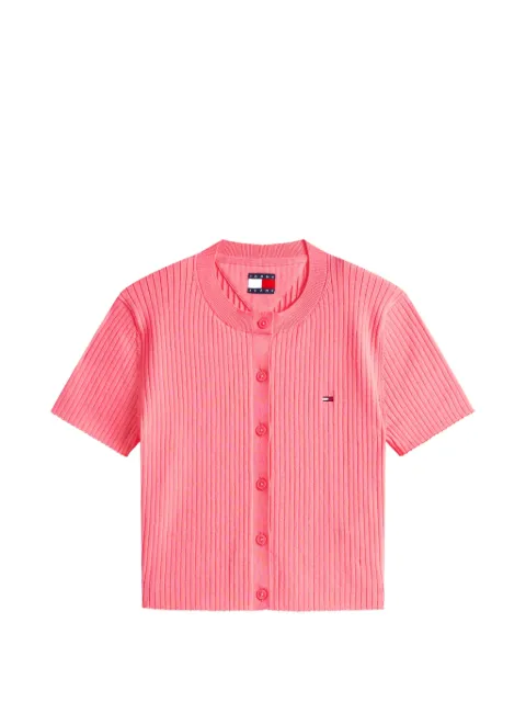 Tommy Hilfiger short-sleeve cardigan Pink DW0DW22315TIE