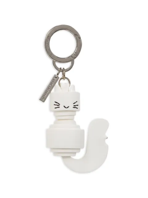 Karl Lagerfeld Choupette logo-engraved keyring White A3W50113100