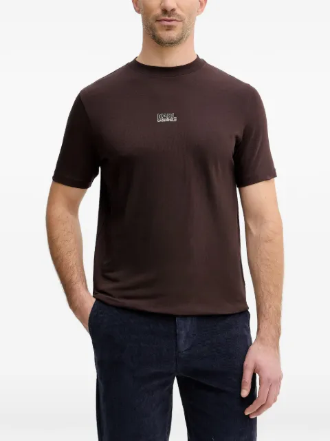 Karl Lagerfeld logo-print T-shirt Brown 755034561235