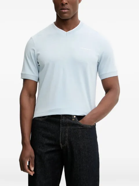 Karl Lagerfeld V-neck T-shirt Blue 755021561221