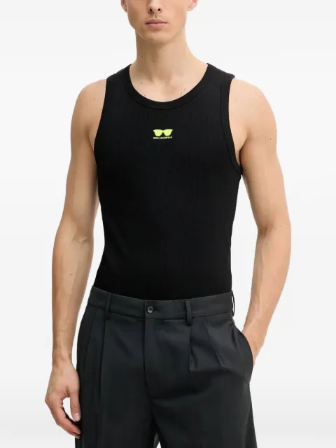 Karl Lagerfeld graphic-print tank top Black 755401552238