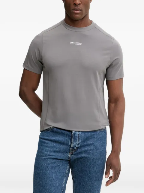 Karl Lagerfeld logo-print T-shirt Grey 755042561221