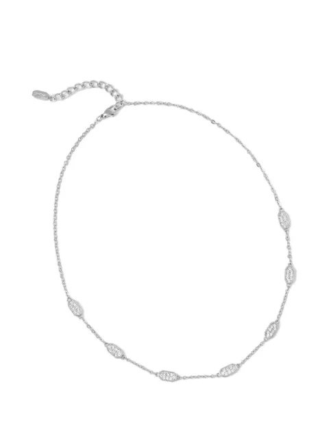 Karl Lagerfeld embellished chain necklace Silver KLAYC63
