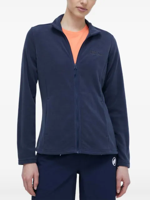 JACK WOLFSKIN Taunus Fz zip logo fleece jacket Blue 1711391