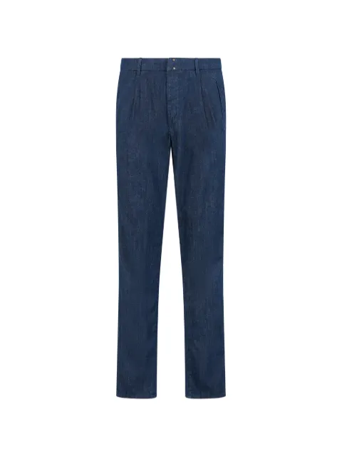 slowear pleated denim trousers Blue BXT05C2635A