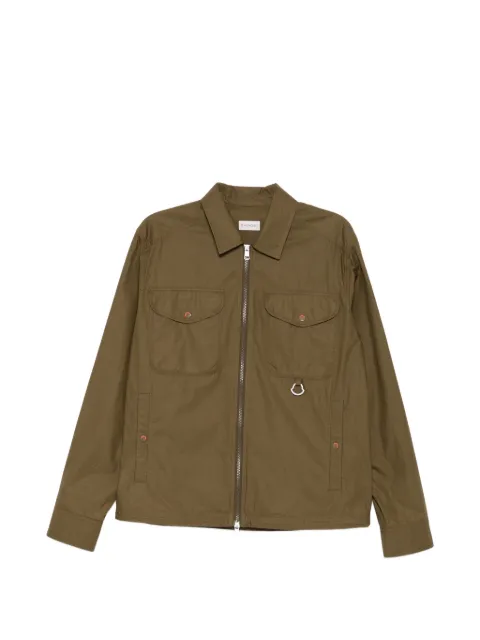 Moncler poplin long sleeve jacket Green L10912F00027599C3