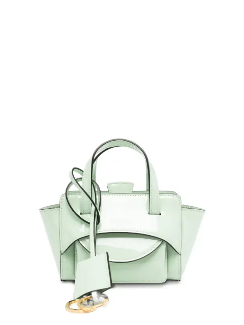 HIDESINS mini double-handle tote bag Green FL14PMSLV