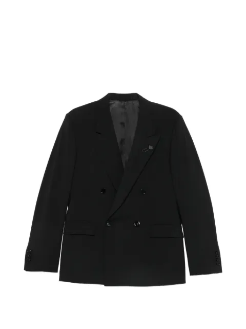 Lardini double-breasted peak-lapel blazer Black PA5834ECN64303