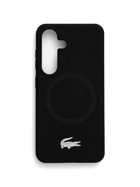 Lacoste logo-plaque Samsung Galaxy S25 phone case Black LCHMS25SSMAK