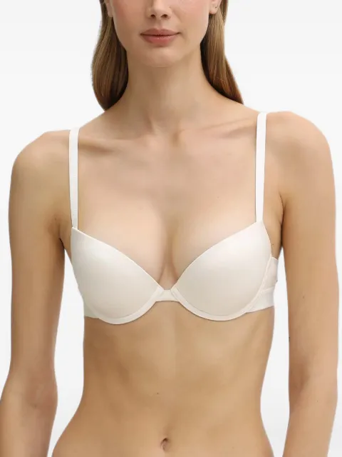Emporio Armani logo-tape push-up bra White AF10891EW000379