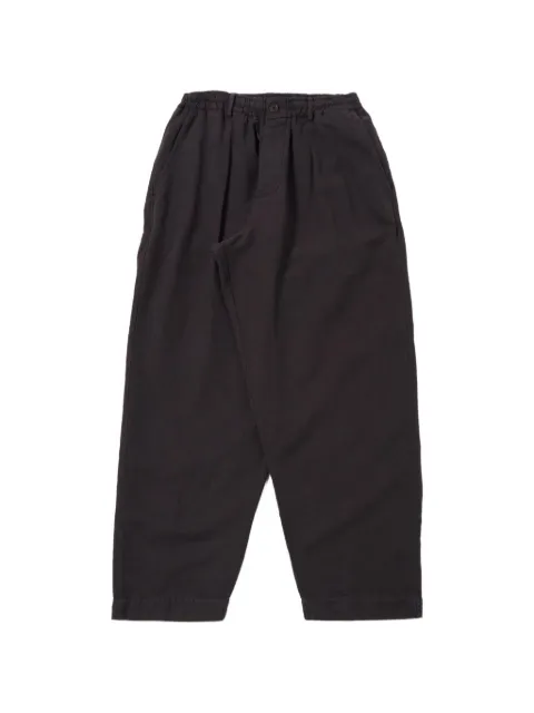 Universal Works button oxford trousers Purple 34705