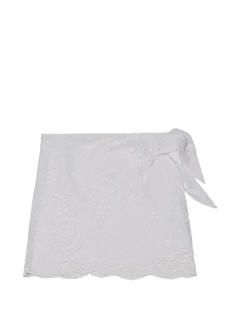 MC2 Saint Barth Nyra broderie-anglaise mini skirt White NYR0001
