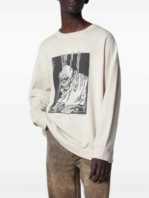 OUR LEGACY Slack graphic-print sweatshirt Neutrals M2266SA