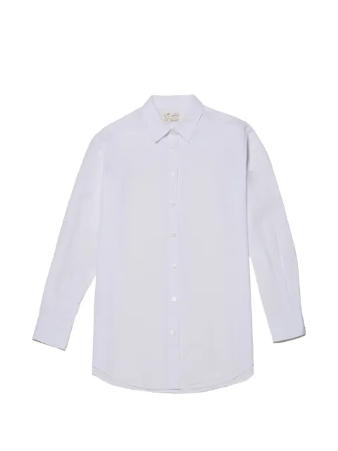 MC2 Saint Barth lettering-embroidered shirt White BRIG001