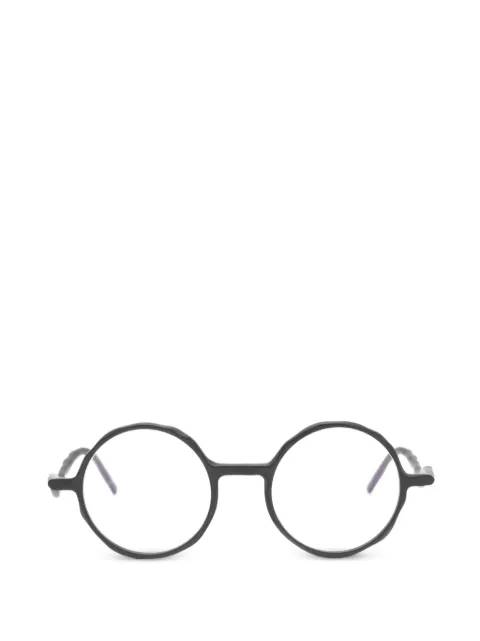 Kuboraum round frame glasses Black L11BM