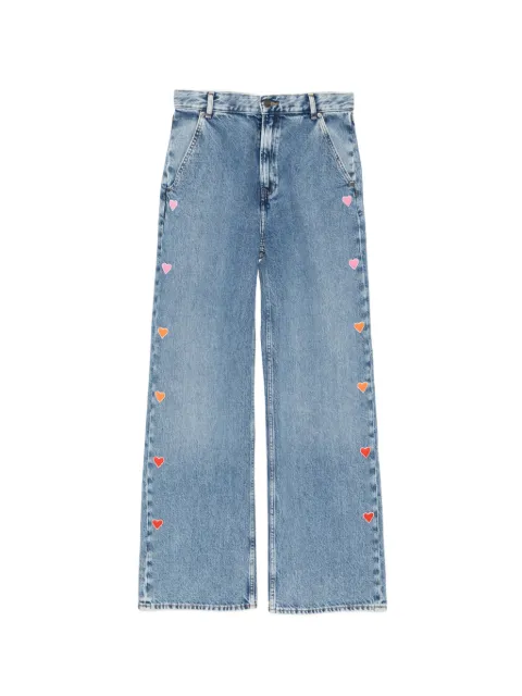 Mira Mikati heart trousers Blue DEN01144AEVERAW25