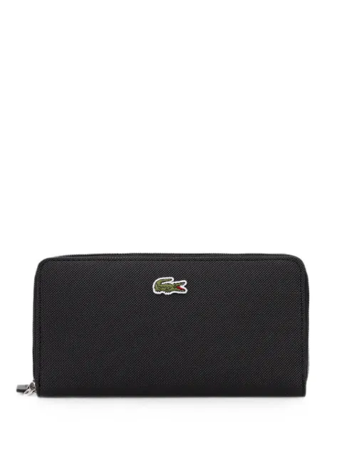 Lacoste logo-patch zip-around wallet Black NF2900PK