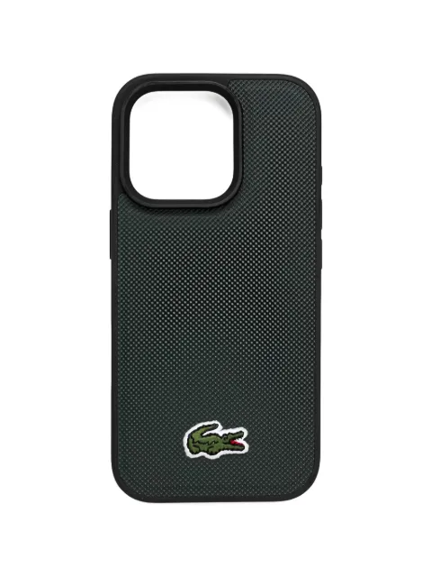 Lacoste logo-plaque iPhone 16 Pro case Green LCHMP16LPVCE
