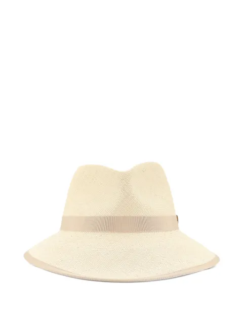 Max Mara ribbon-trim hat Neutrals 2614571042600