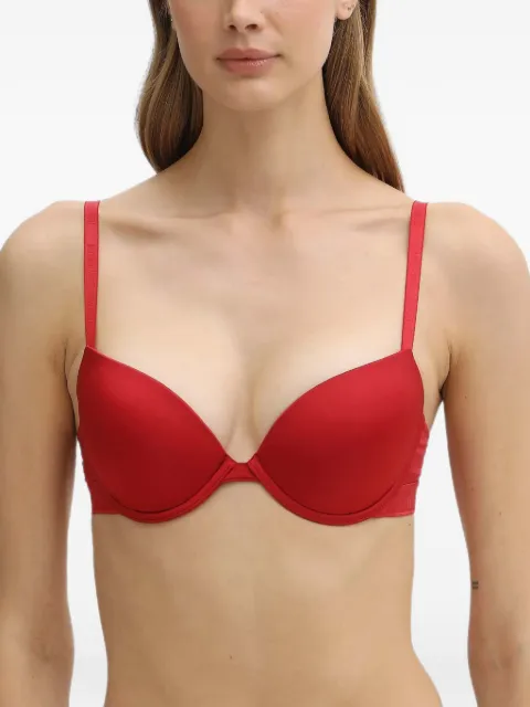 Emporio Armani logo-tape push-up bra Red AF10891EW000379