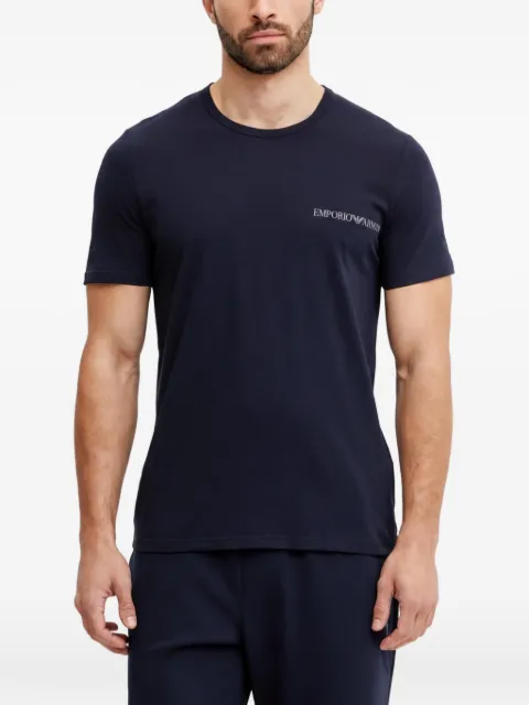 Armani Exchange logo-print T-shirt Blue AF10779EM000391
