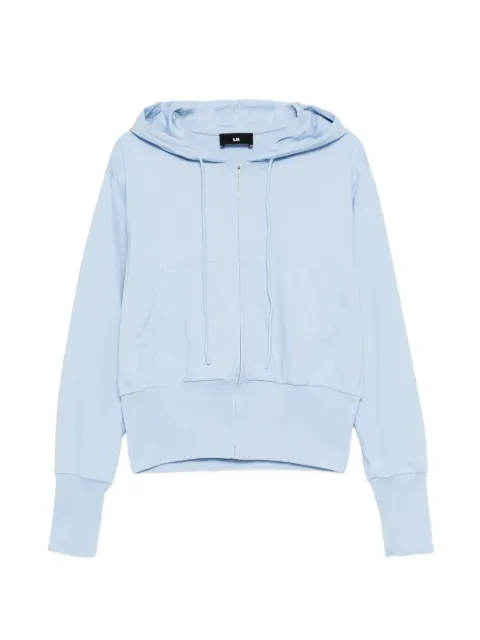 LII zip-up drawstring hoodie Blue SS26UO101BLUE