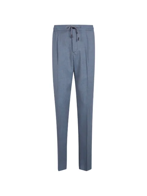 Incotex drawstring pleated trousers Blue 1T007890473