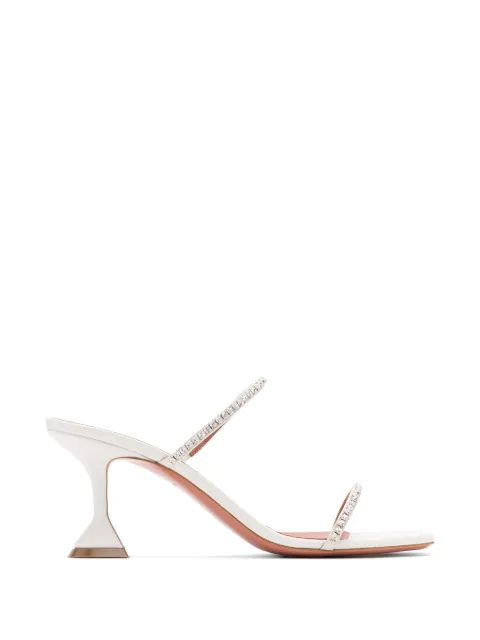 Amina Muaddi 70mm Gilda mules White 16S366089GIL