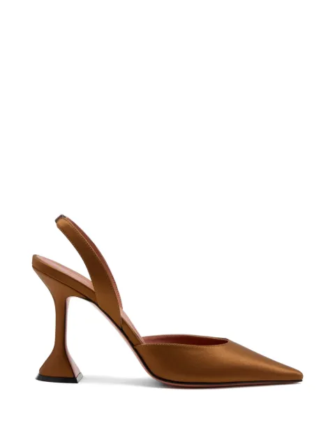 Amina Muaddi 95mm Holli pumps Brown 16S365911HOL