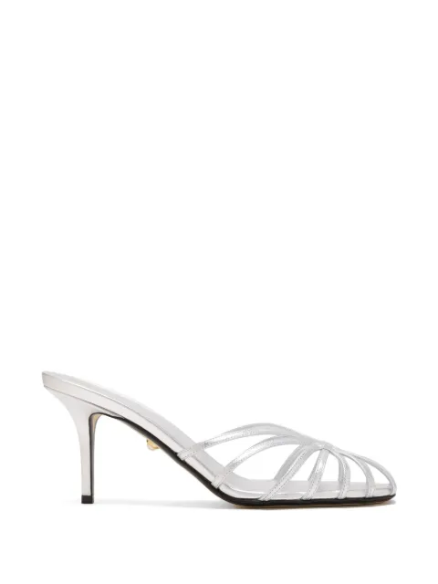 Alevì 75mm leather mules Silver L26SC007N0795601