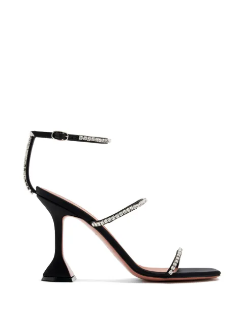 Amina Muaddi 95mm Gilda sandals Black 8S321695GIL95