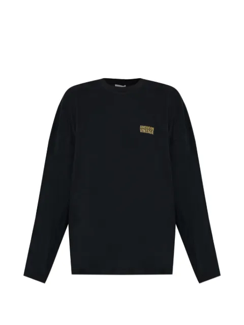 American Vintage Gixy long-sleeve T-shirt Black MGIX02B
