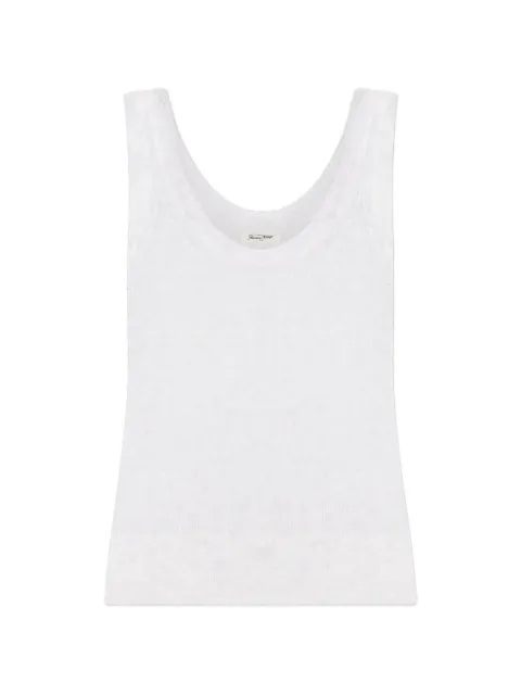 American Vintage scoop-neck top White BOD18AE26