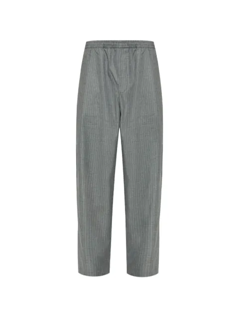 American Vintage Yroway's striped-pattern trousers Grey MYRO10AE26