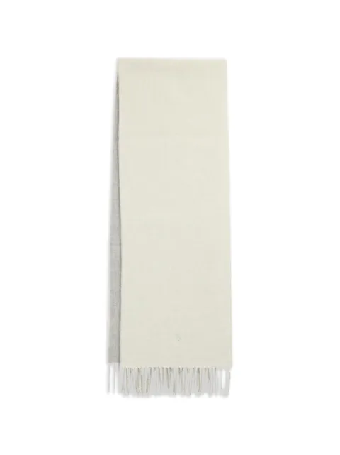Polo Ralph Lauren fringe embroidered scarf Grey 455954371