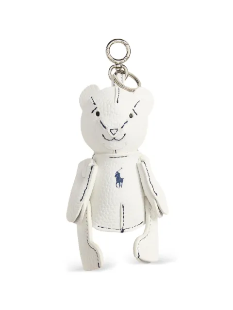 Polo Ralph Lauren Polo Bear leather bag charm White 427P13276002